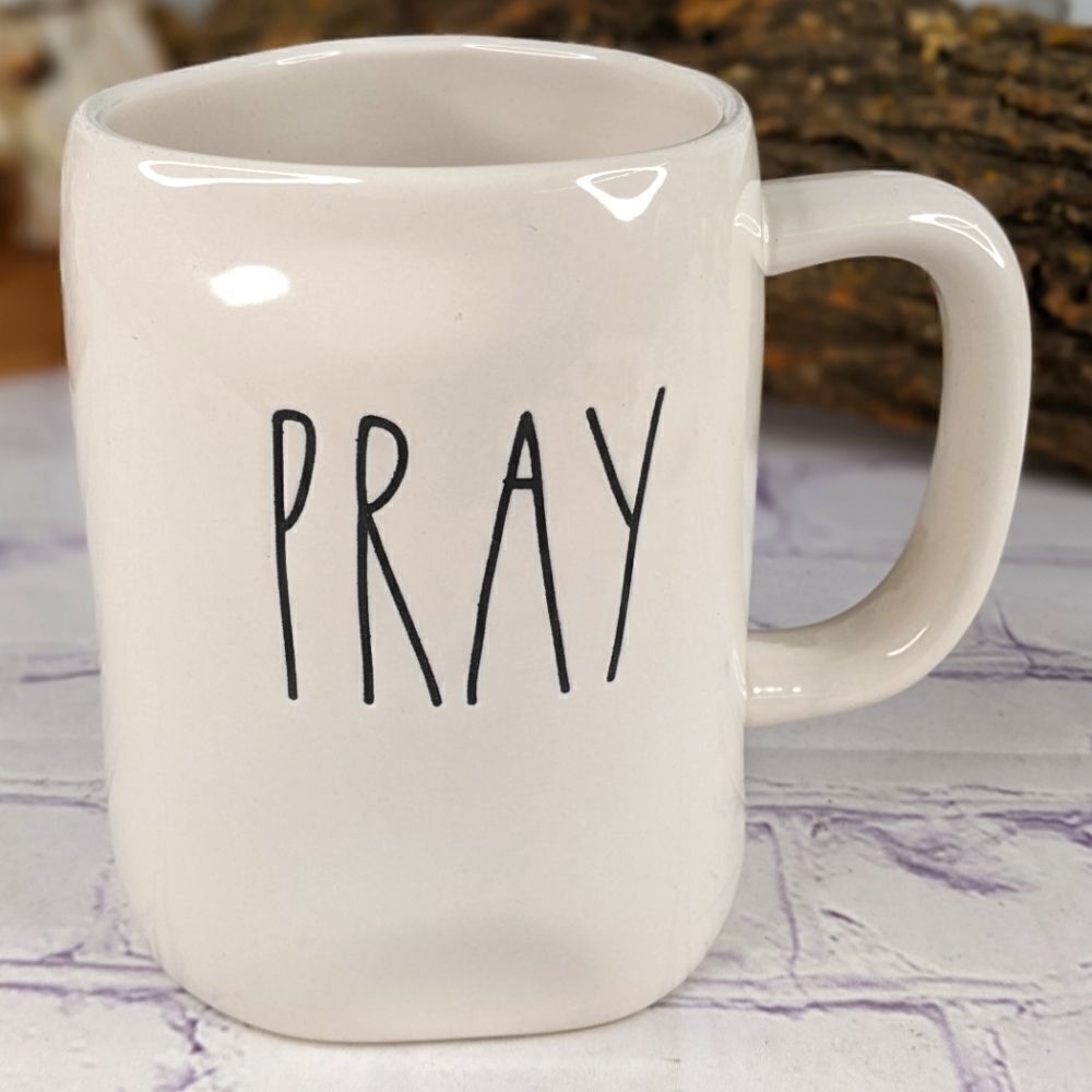 Rae Dunn PRAY Ceramic Mug
